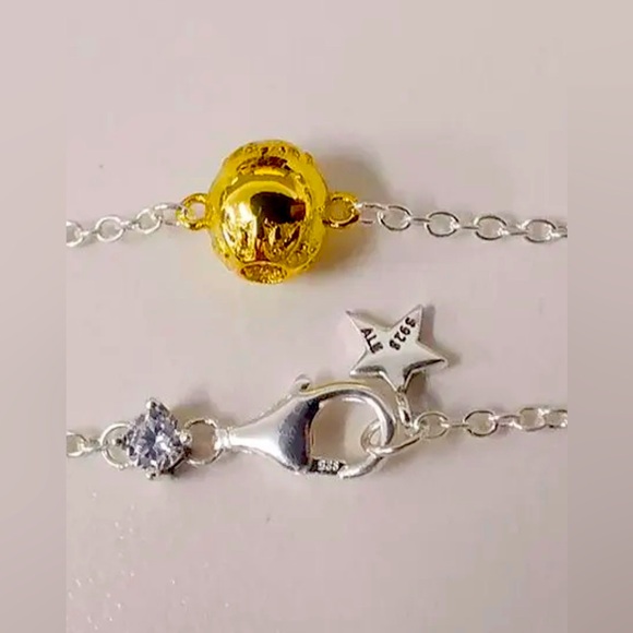 Pandora Two tone Shining Solar System Ring Chain Bracelet 19cm - Picture 2 of 6